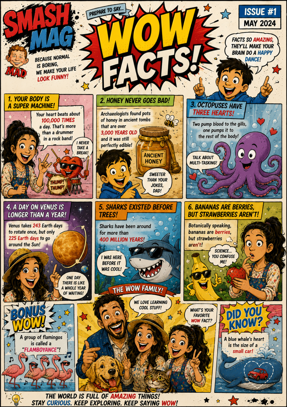 Wow Facts magazine page